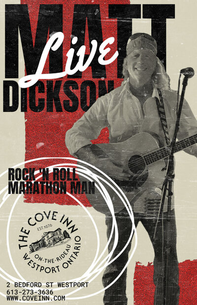 Matt Dickson @ The Cove Inn Aug 21 2026 - May 2nd @ The Cove Inn