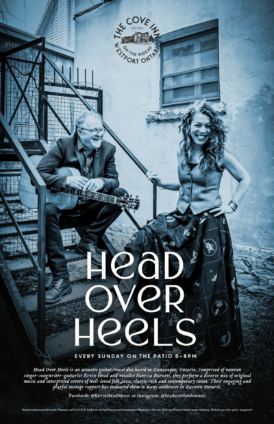 Live on the Waterside Patio: Head Over Heels @ The Cove Inn Jul 5 2026 - May 2nd @ The Cove Inn