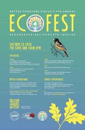 EcoFest Westport: Nepean Panharmonic Steel Drum Band, The Rivermen, Anne Archer @ The Cove Inn May 23 2026 - May 31st @ The Cove Inn