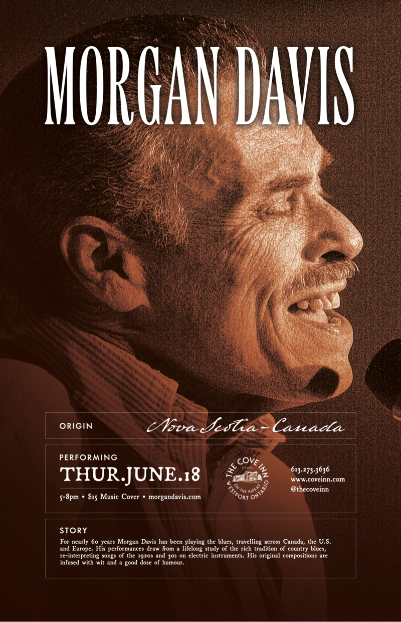 Original Thursdays: Morgan Davis @ The Cove Inn Jun 18 2026 - May 2nd @ The Cove Inn
