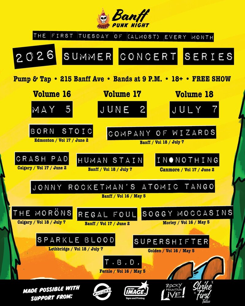 Banff Punk Night: Volume 16 - May 5th @ Pump and Tap
