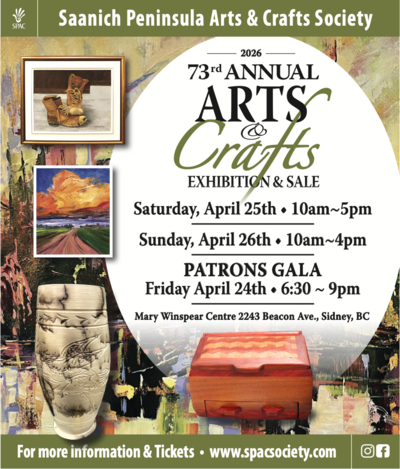 73rd Annual Saanich Peninsula Arts & Crafts Centre - May 6th @ Mary Winspear Centre
