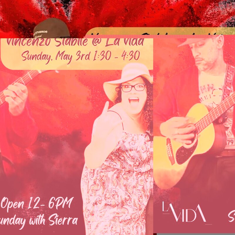Sundays with Sierra: Vincenzo Stabile @ La Vida Bistrobar and Social May 3 2026 - May 3rd @ La Vida Bistrobar and Social