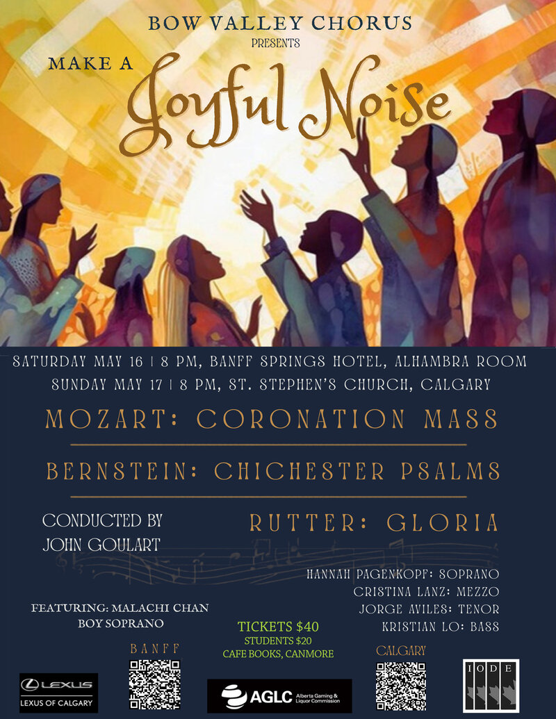 Bow Valley Chorus  Make a Joyful Noise! - May 5th @ Banff Springs Hotel, Alhambra Room