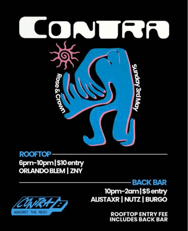 Contra: Rooftop & Back Bar Party - May 3rd @ The Rose and Crown (Banff)