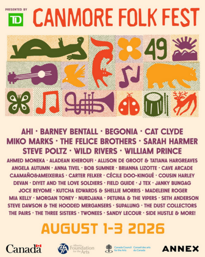 The 49th Annual Canmore Folk Festival - May 4th @ Centennial Park