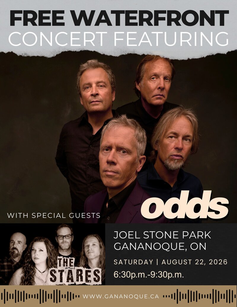 Odds, The Stares @ Joel Stone Heritage Park Aug 22 2026 - May 15th @ Joel Stone Heritage Park