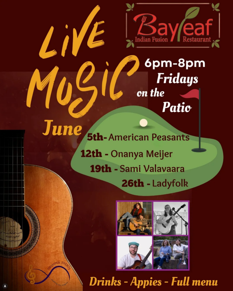 Live Music on the Patio: American Peasants - May 16th @ Bay leaf Indian fusion restaurant