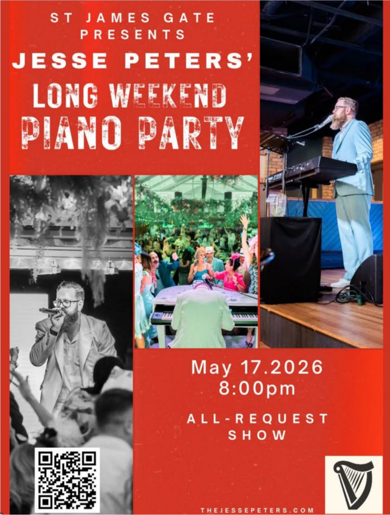 Long Weekend Piano Party - May 15th @ St. James's Gate Irish Pub