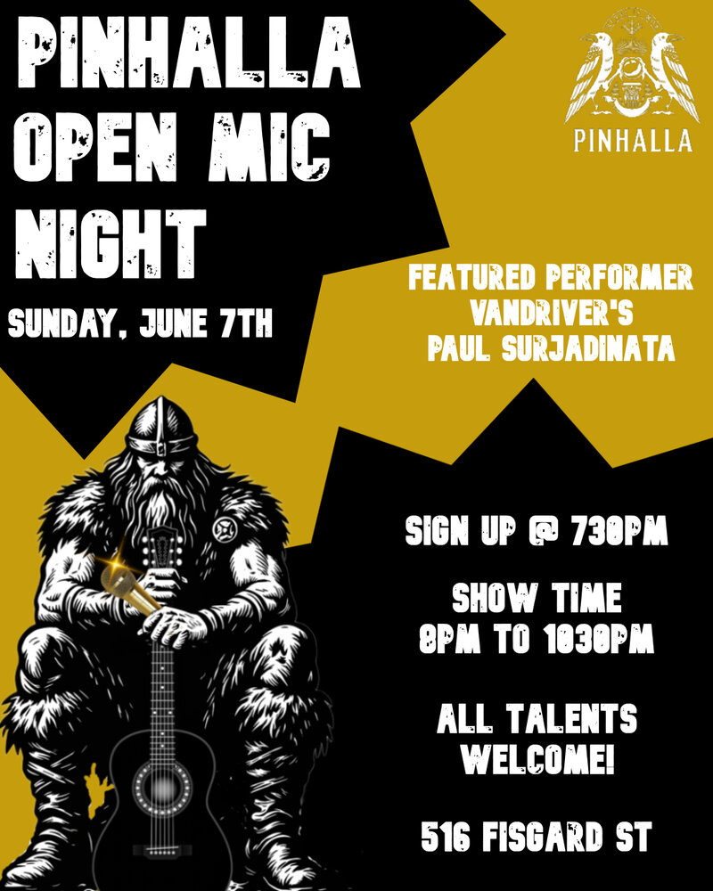 Pinhalla Open Mic Night - Jun 3rd @ Pinhalla Pizzeria
