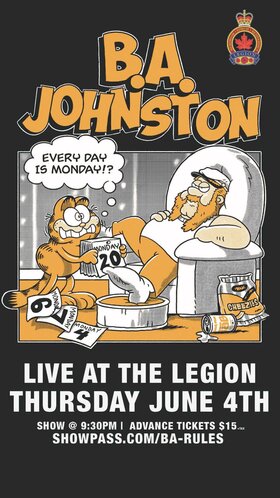 B.A Johnston Live And In Person - Jun 1st @ Fernie Legion