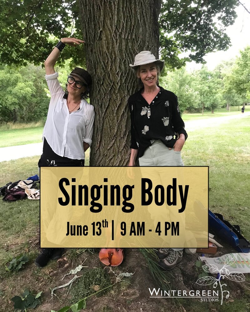 Singing Body: Julia Aplin, Patricia O'Callaghan @ Wintergreen Studios Jun 13 2026 - May 23rd @ Wintergreen Studios
