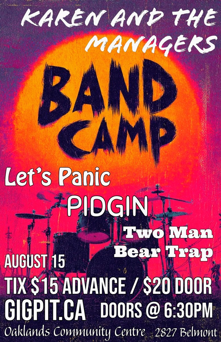 Rock and roll band camp - May 22nd @ Oakland's community center
