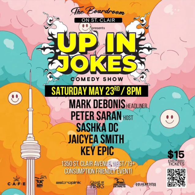 Up in Jokes Toronto Comedy Show - Jul 1st @ 1350 St Clair Ave W Toronto, Ontario M6E 1C4 Canada