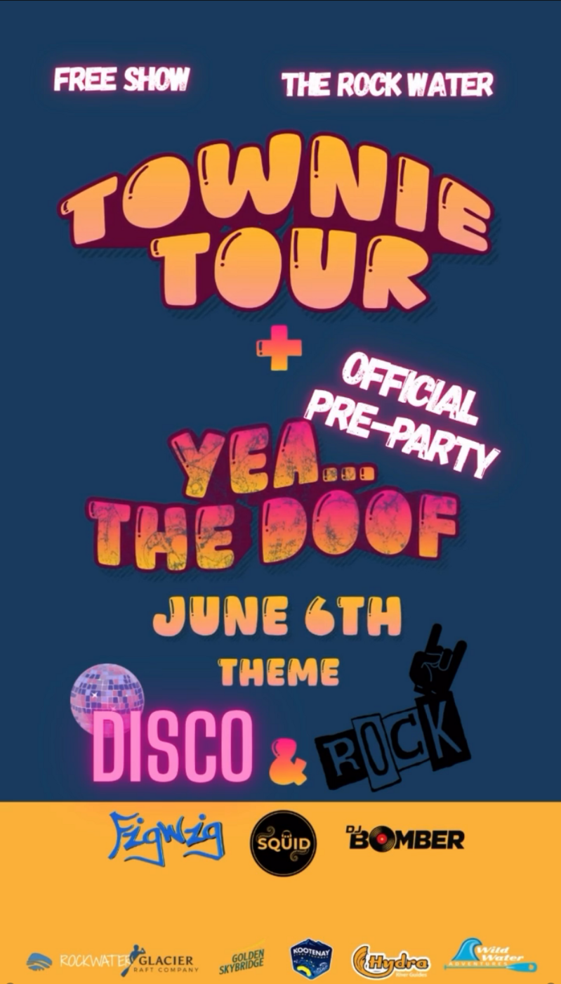 Townie Tour + Yea... the Doof Pre-Party - May 23rd @ Rockwater Grill & Bar