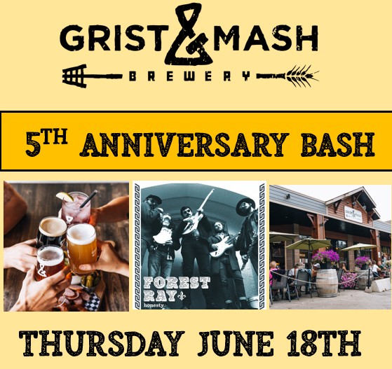 Grist & Mash 5th Anniversary Bash - May 23rd @ Grist and Mash Brewery