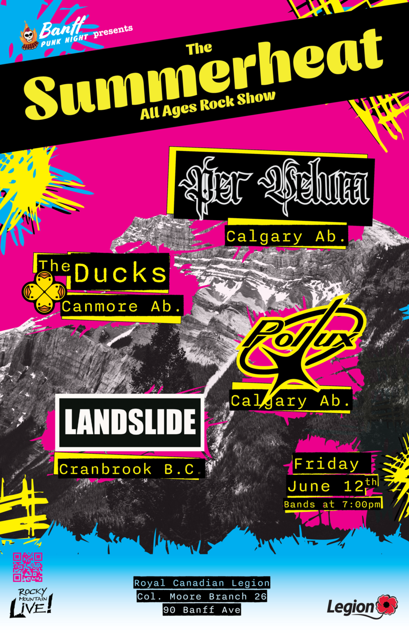 The Summerheat All Ages Rock Show - May 26th @ Banff Legion