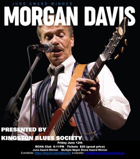 Morgan Davis @ The Club at the R.C.H.A. Jun 12 2026 - Jun 15th @ The Club at the R.C.H.A.