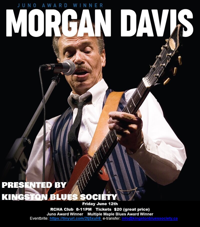 Morgan Davis @ The Club at the R.C.H.A. Jun 12 2026 - Jun 3rd @ The Club at the R.C.H.A.