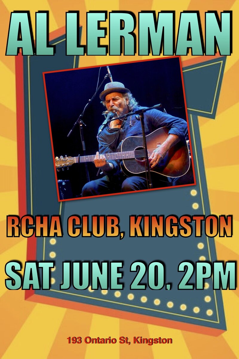 Al Lerman @ The Club at the R.C.H.A. Jun 20 2026 - Jun 3rd @ The Club at the R.C.H.A.