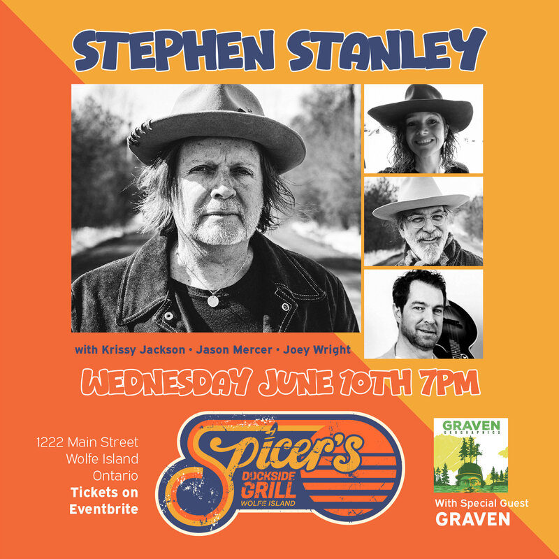 SoundWaves Concert Series: Stephen Stanley, Graven @ Spicer's Dockside Grill Jun 10 2026 - May 27th @ Spicer's Dockside Grill