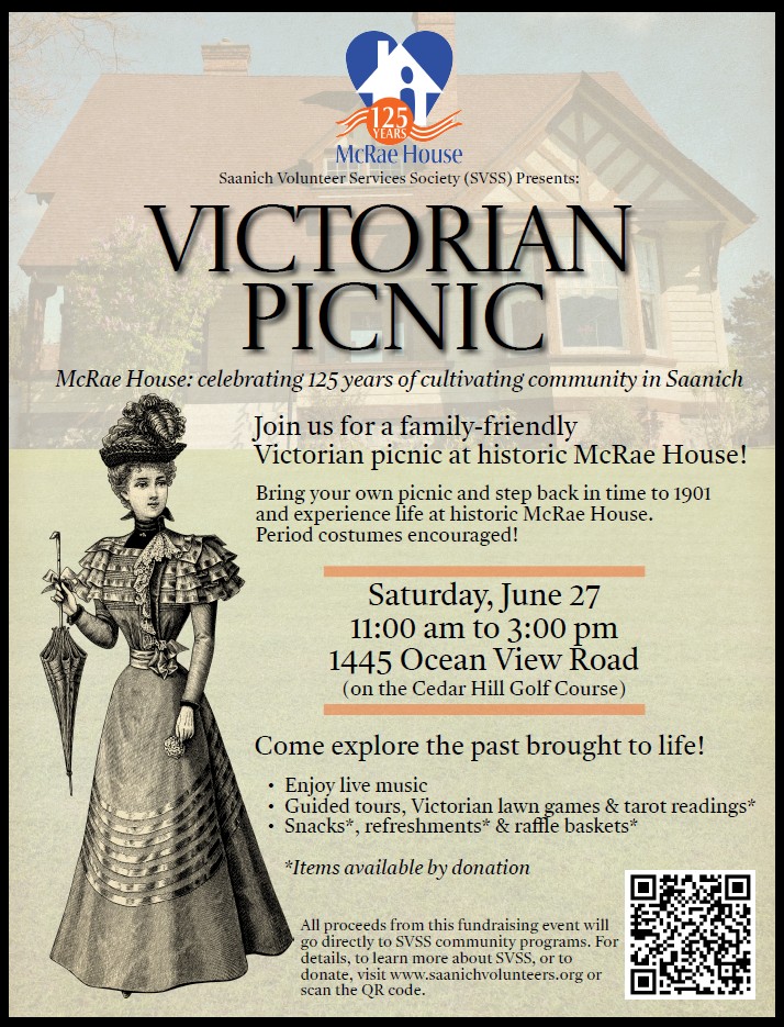 Victorian Picnic - Jun 3rd @ McRae House