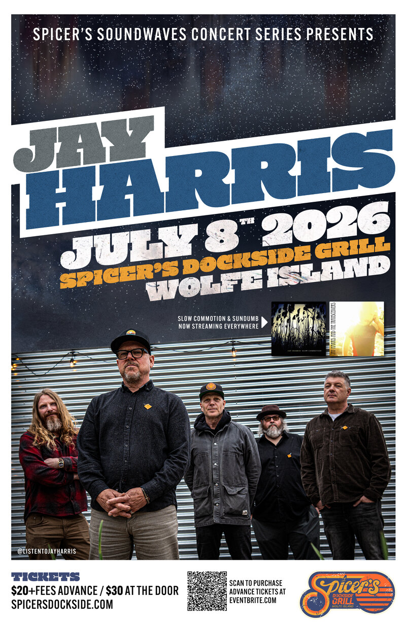 SoundWaves Concert Series: Jay Harris @ Spicer's Dockside Grill Jul 8 2026 - May 27th @ Spicer's Dockside Grill