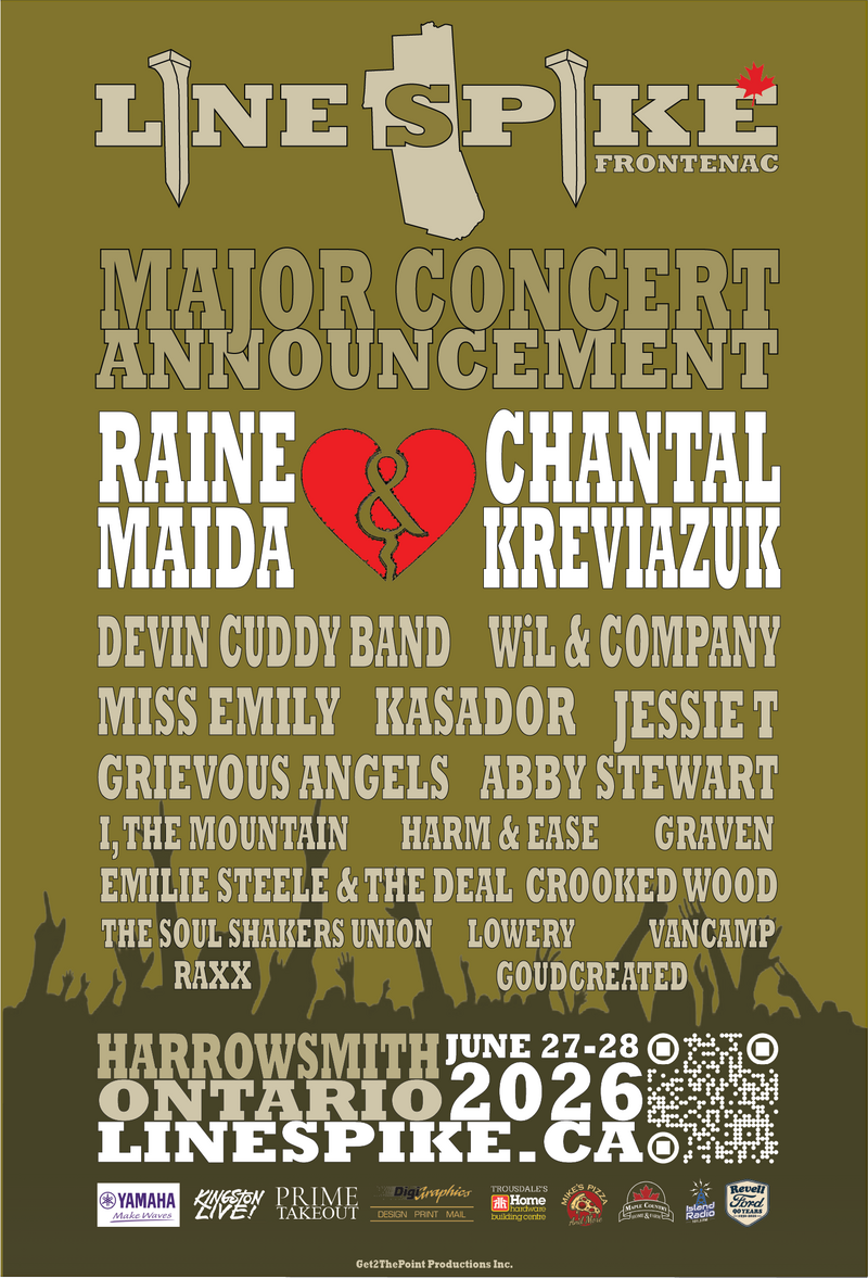 Power of Positivity Music Festival: wiL and Company, Kasador, Harm & Ease, RAXX, Grievous Angels, The Devin Cuddy Band, Crooked Wood, Graven, Abby Stewart @ Line Spike Frontenac - Jun 27, 2026