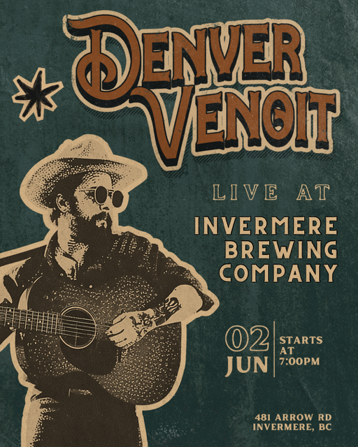 Denver Venoit at Invermere Brewing - May 27th @ Invermere Brewing Co.