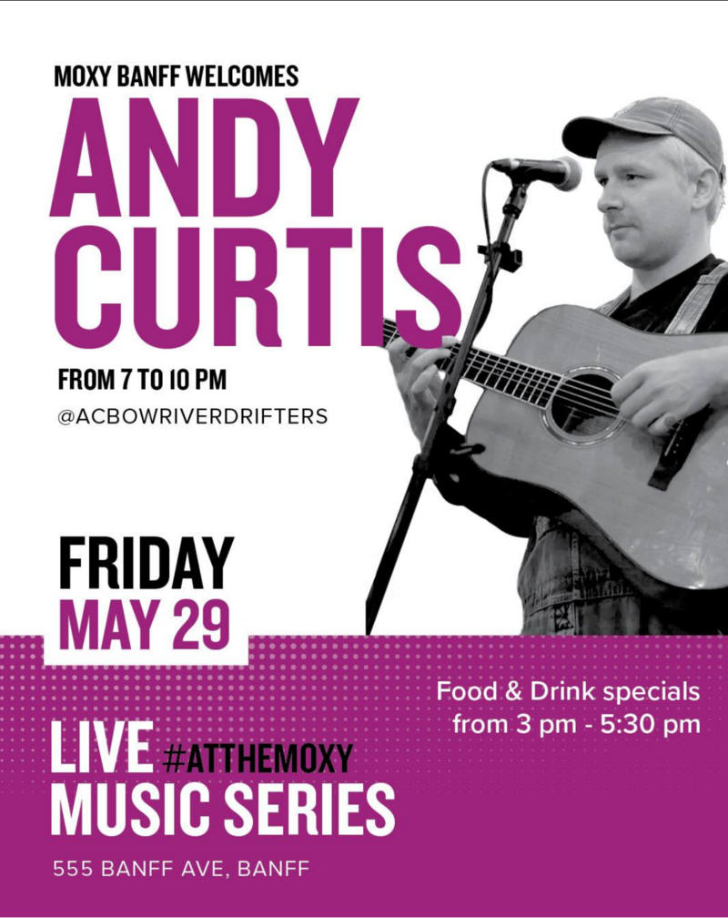 #LiveAtTheMoxy presents: Andy Curtis - May 27th @ Moxy Hotel