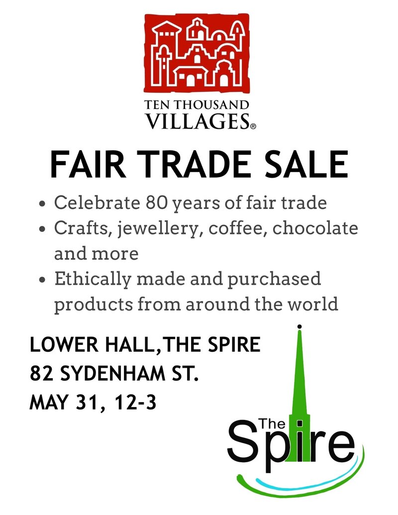 Ten Thousand Villages: Fair Trade Sale - May 28th @ The Spire