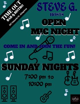 Open Mic: Steve Giberson @ Time Out Bar & Bistro Jun 7 2026 - May 28th @ Time Out Bar & Bistro