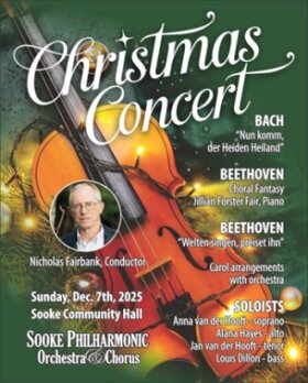 Christmas Concert Sooke Philharmonic Orchestra & Chorus - Jul 24th @ Sooke Community Hall