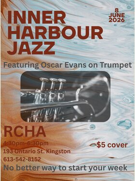 Jazz Mondays: Inner Harbour Jazz, Oscar Evans @ The Club at the R.C.H.A. Jun 8 2026 - Jun 15th @ The Club at the R.C.H.A.