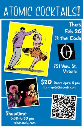 Swing dance party with the ATOMIC COCKTAILS - Jul 7th @ The Coda