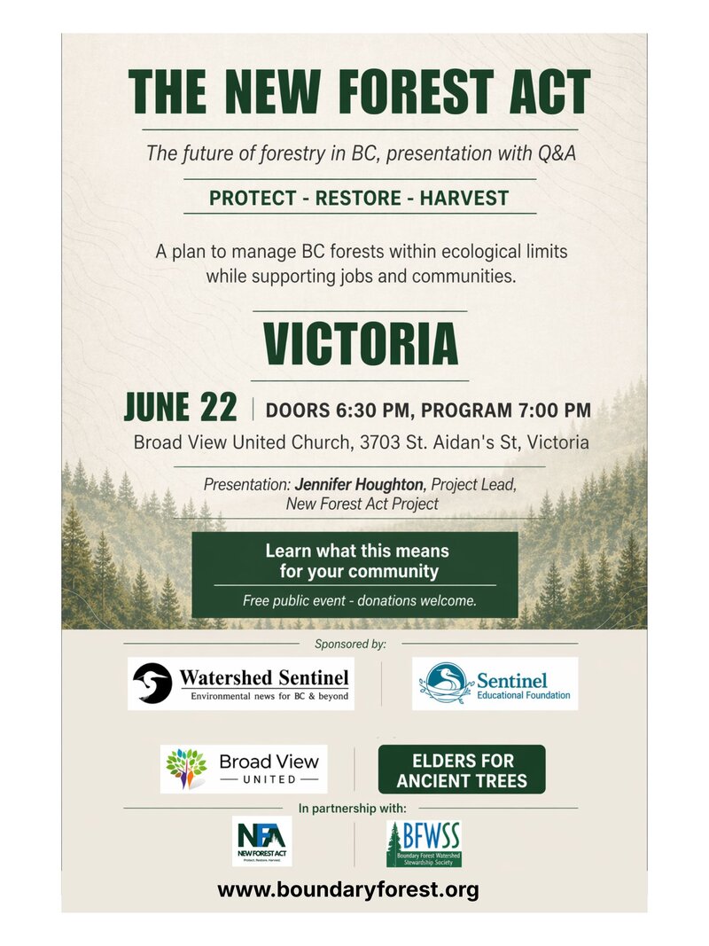 New Forest Act Roadshow - Jun 3rd @ Broad View United Church, 3703 St. Aidan&rsquo;s St.