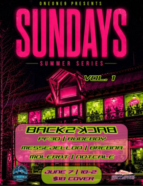 Sunday Summer Series: Vol. 1 - Jun 21st @ OneOne9