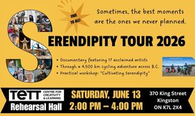 Serendipity Tour - Jun 15th @ Tett Centre for Creativity & Learning
