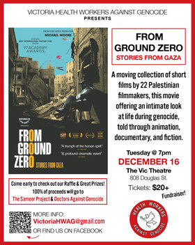 FROM GROUND ZERO film and fundraiser - Jul 24th @ Vic Theatre