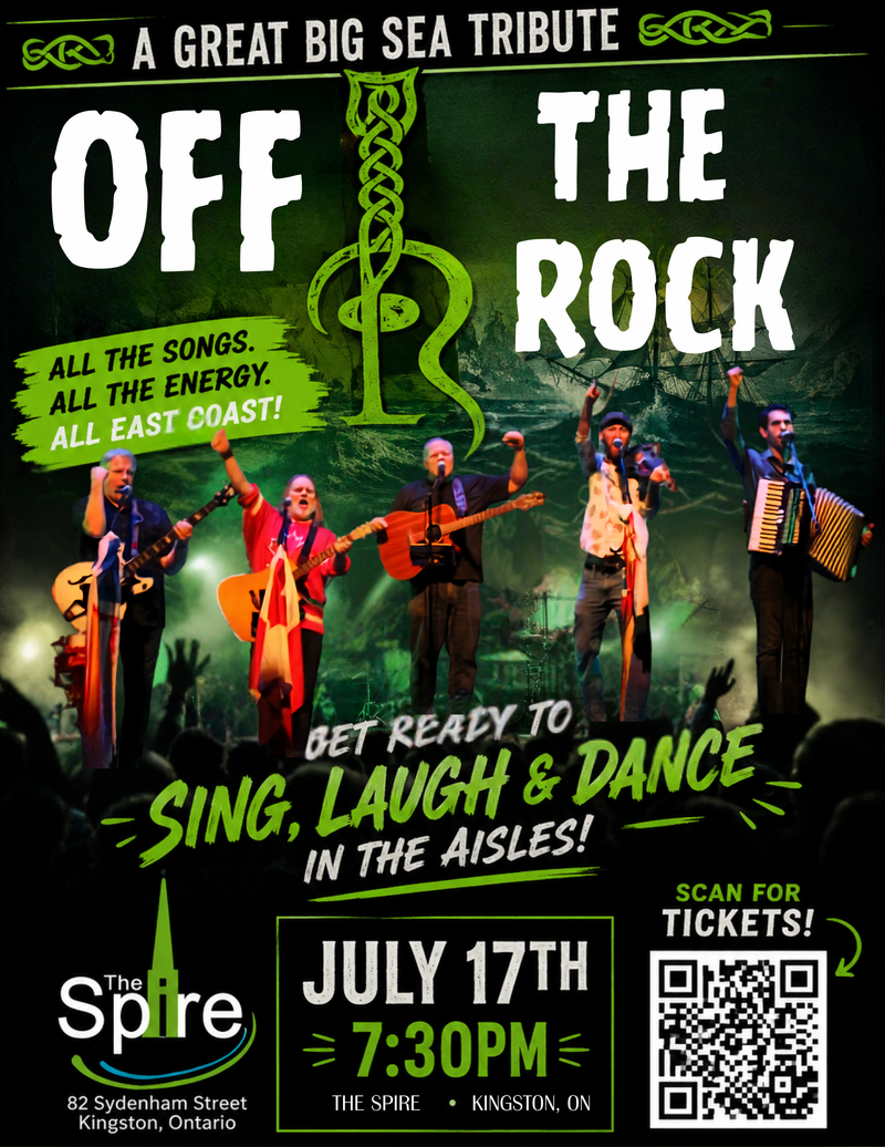 A Great Big Sea Tribute: Off The Rock @ The Spire Jul 17 2026 - Jun 3rd @ The Spire