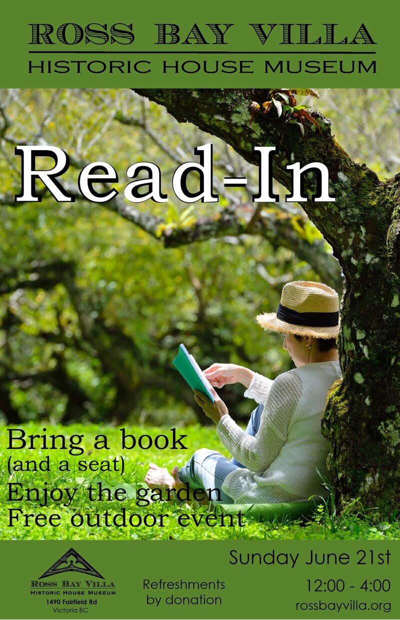Read In - Jun 4th @ Ross Bay Villa Historic House Museum