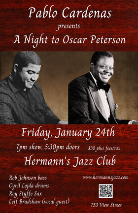 Fri. Jan 24th 2025 - - Jun 8th @ Hermann's Jazz Club