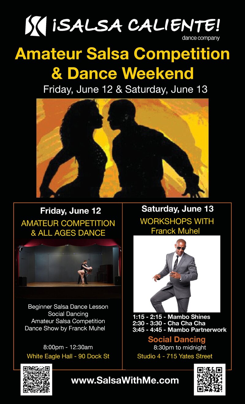 Amateur Salsa Competition & All Ages Dance - Jun 14th @ White Eagle Polish Hall, 90 Dock St