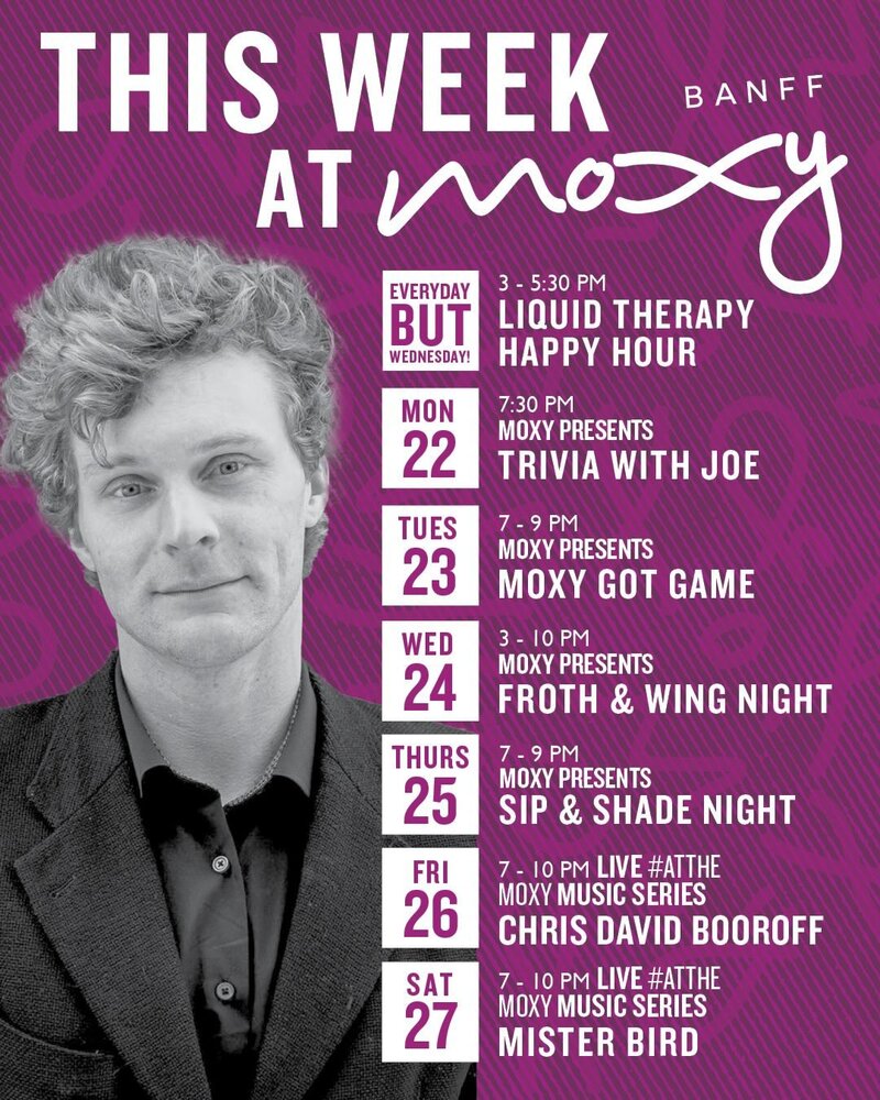 #LiveAtTheMoxy presents: Chris David Booroff - Jun 5th @ Moxy Hotel