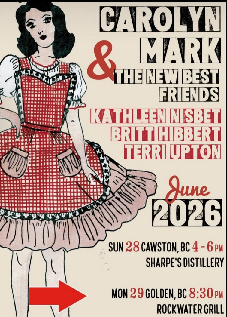 Carolyn Mark & the New Best Friends - Jun 16th @ Rockwater Grill & Bar