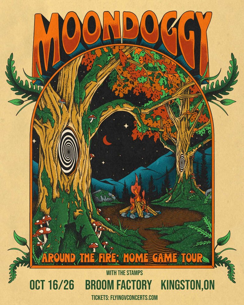 moondoggy, The Stamps @ Broom Factory Oct 16 2026 - Jun 17th @ Broom Factory