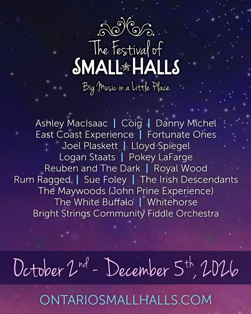 Ontario Festival of Small Halls: Ashley Macisaac @ The Spire Oct 2 2026 - Jun 19th @ The Spire