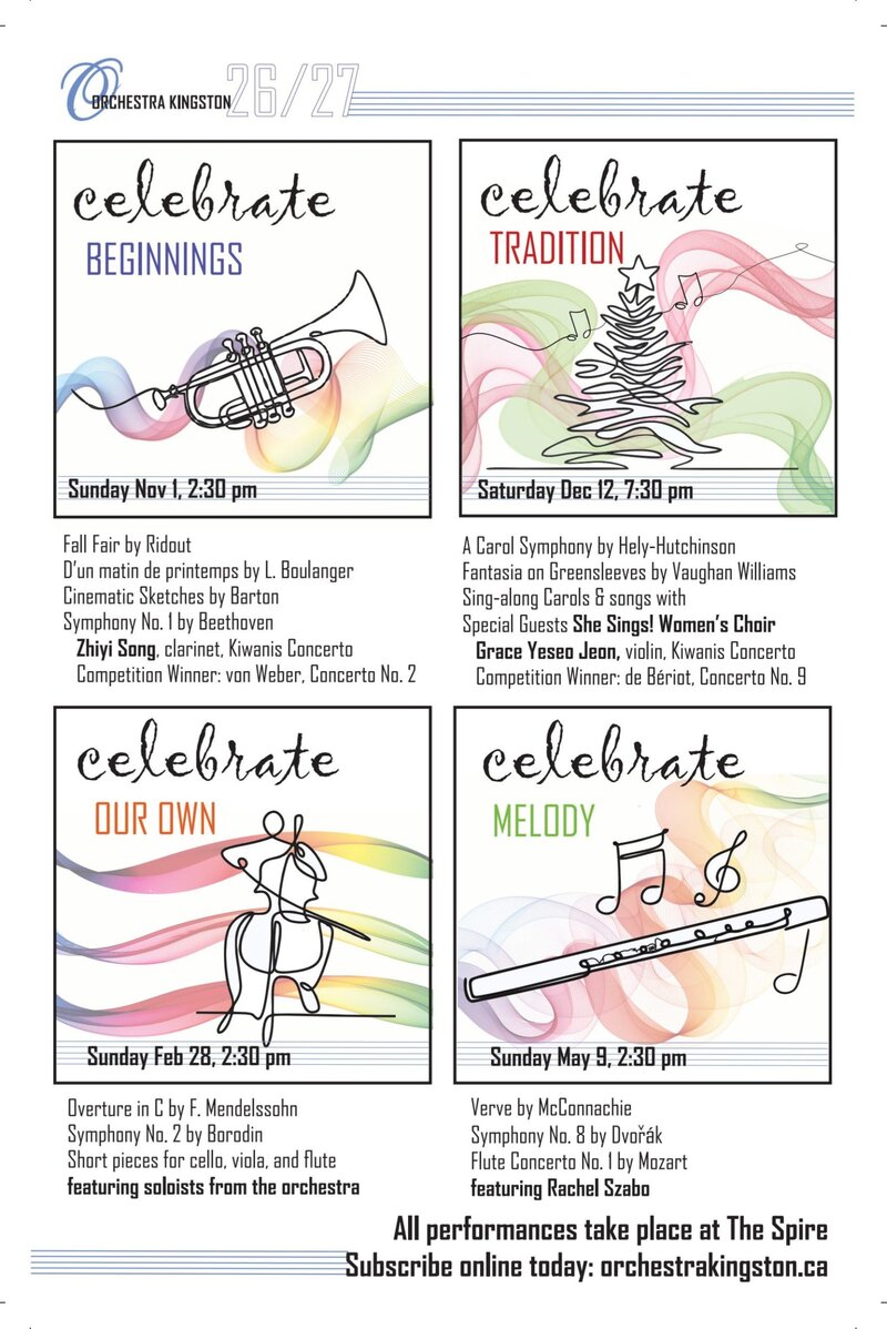 Celebrate Melody: Orchestra Kingston @ The Spire May 9 2027 - Jun 19th @ The Spire