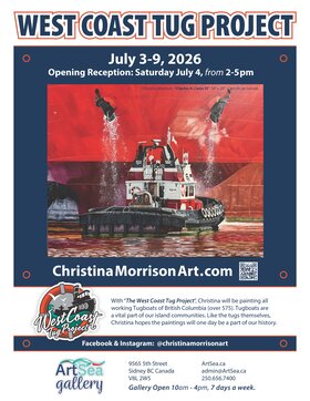 6th Annual West Coast Tugboat Project Exhibit - Jul 4th @ ArtSea Gallery