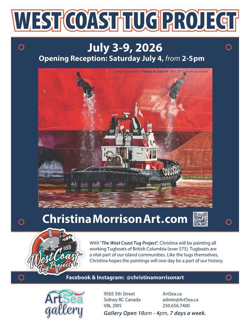 6th Annual West Coast Tugboat Project Exhibit - Jun 27th @ ArtSea Gallery